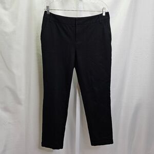 INC International Concepts Black Slim Straight Ankle Pants Size 12